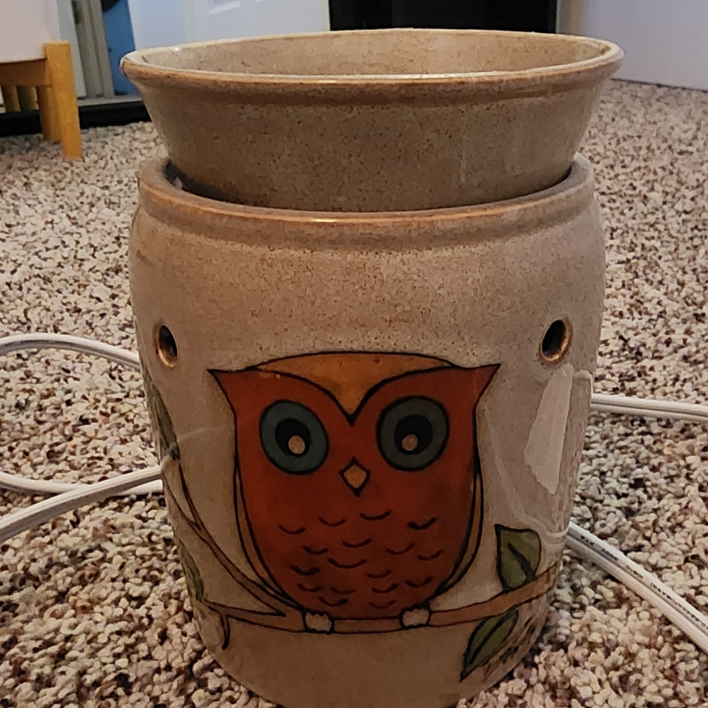 Owl Design Ceramic Wax Warmer